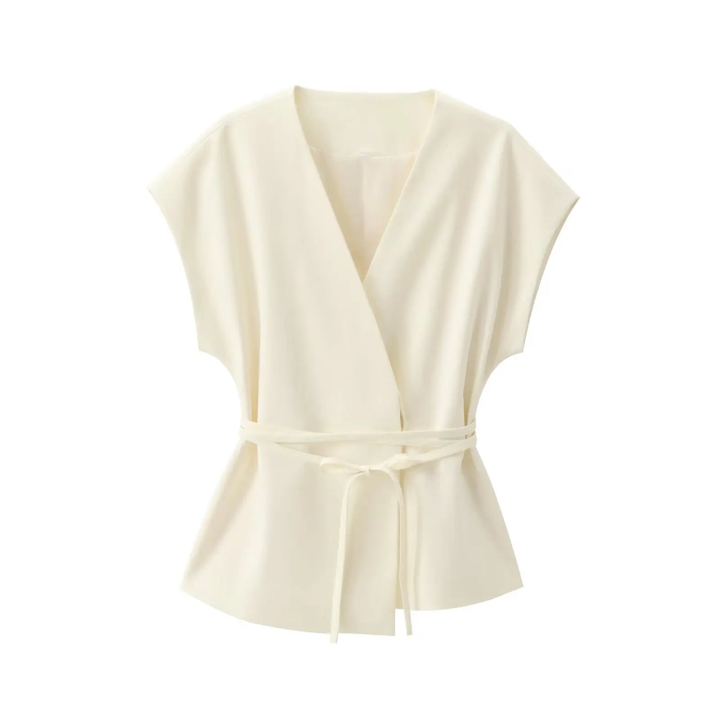 Women’s V-Neck Sleeveless Trouser Set – Summer Chic