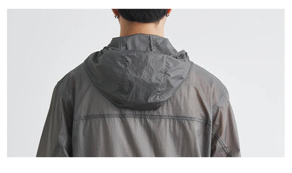 Men’s UPF 50+ Ice Silk Sun Protection Jacket – Lightweight, Breathable, Summer UV Hoodie