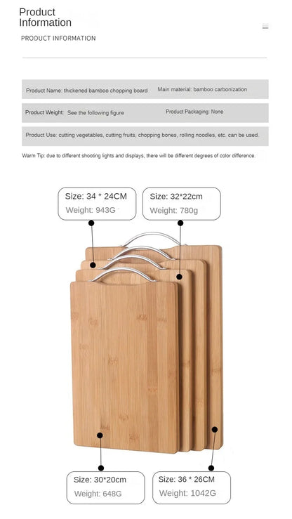 Large Bamboo Cutting Board – Double-Sided & Durable