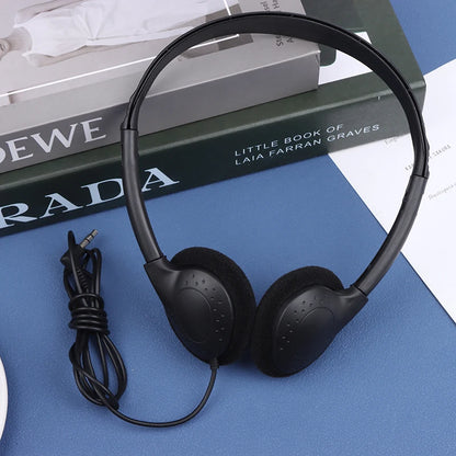 3.5mm Universal Wired Computer Headphone No Microphone Gaming Headset Noise Canceling Sport MP3 Earphone Wired Stereo Headset