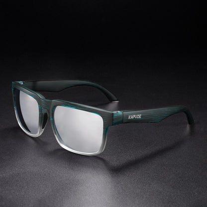 Kapvoe Men Polarized Sunglasses Fashion Cool Fishing Glasses Sliver Sports Cycling Bicycle Eyewear Bike UV400 MTB Road Driving