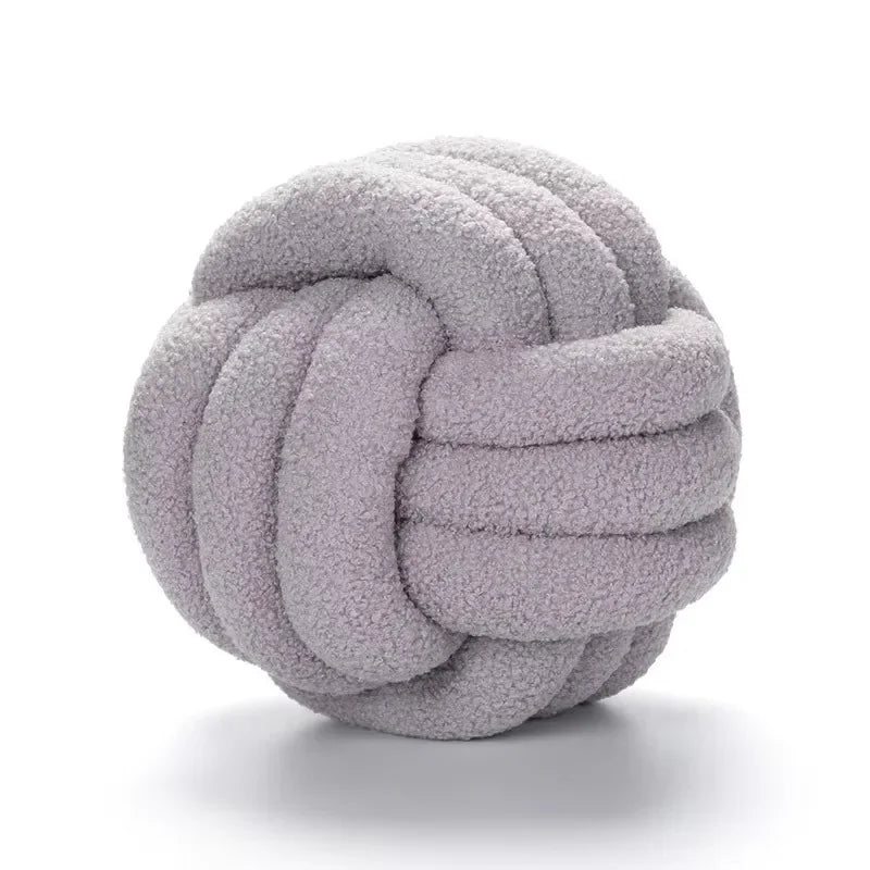 Aesthetic Knot Globe Plush Cushion Nordic Ball Stuffed Pillow Sofa Decorative Throw Pillow Soft Sleeping Back Cushion Decor