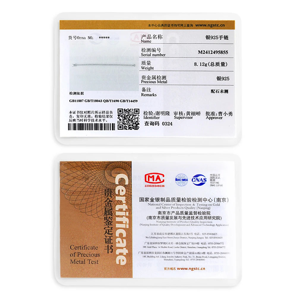 SerenIty 3mm 4mm 5mm D Color Moissanite Tennis Bracelet For Women Man 100% 925 Sterling Silver Plated 18K Hand Chain Jewelry GRA