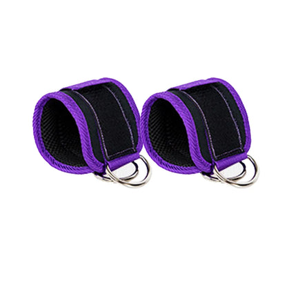 LOOGDEEL TPE Resistance Bands Ankle Straps Fitness D-Ring Support Ankle Cuffs Yoga Band Gym Guard Leg Strength Safety Extensions