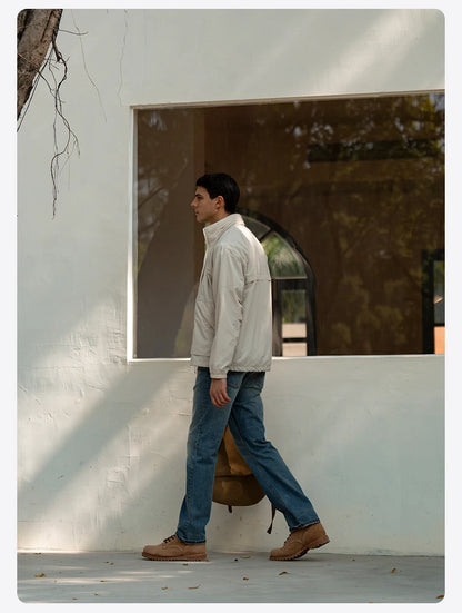 SIMWOOD Lightweight Hooded Jacket – Men’s Oversized Spring/Summer Coat