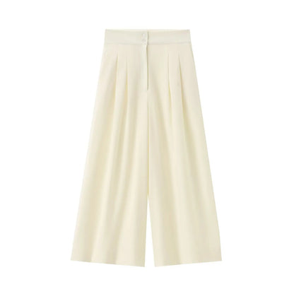 Women’s V-Neck Sleeveless Trouser Set – Summer Chic