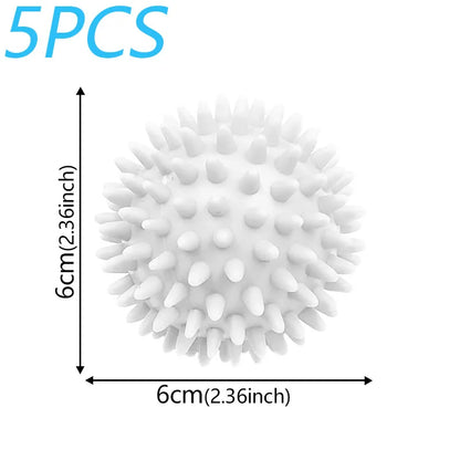 5PCS Laundry Balls Anti-Winding Magic Balls Drying Cleaning Household Washing Essential Cleaning Supplies for laundry reusable