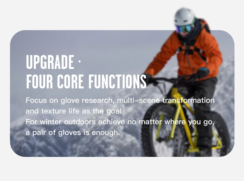 Outdoor Winter Cycling Gloves Touch Screen Motorcycle Gloves  Windproof Sports Riding Ski Gloves Waterproof 3M Running Gloves
