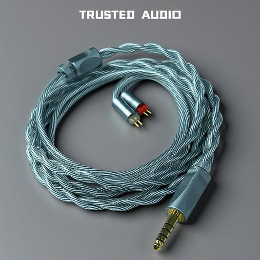 Trusted-50 LN2 Frozen 7N Pure OCC Oil-Graphene PdAg Earphone Cable 3.5mm/4.4mm Balanced MMCX/2Pin/QDC for IE900/IE600/HD600