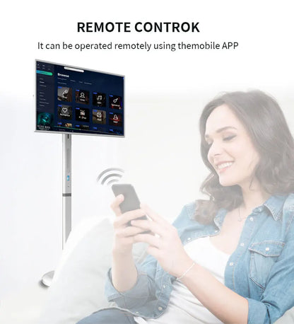 32" Android 12 Smart Touchscreen Display – 8+128GB, WiFi, HDMI, Portable Stand  Character count: 96 (still optimized for SEO; we can shorten