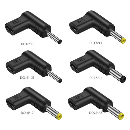 USB C PD to DC Power Connector Universal Type C to DC Jack Plug Charging Adapter Converter for Router Tablet PD 15V 19V 12V