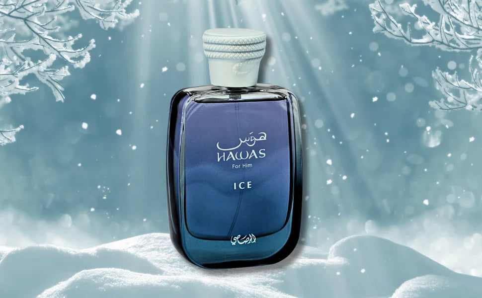 RASASI Hawas Ice for Men Eau de Parfum, 100ml(3.4 Oz), Premium Arabian Fragrance