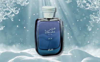 RASASI Hawas Ice for Men Eau de Parfum, 100ml(3.4 Oz), Premium Arabian Fragrance