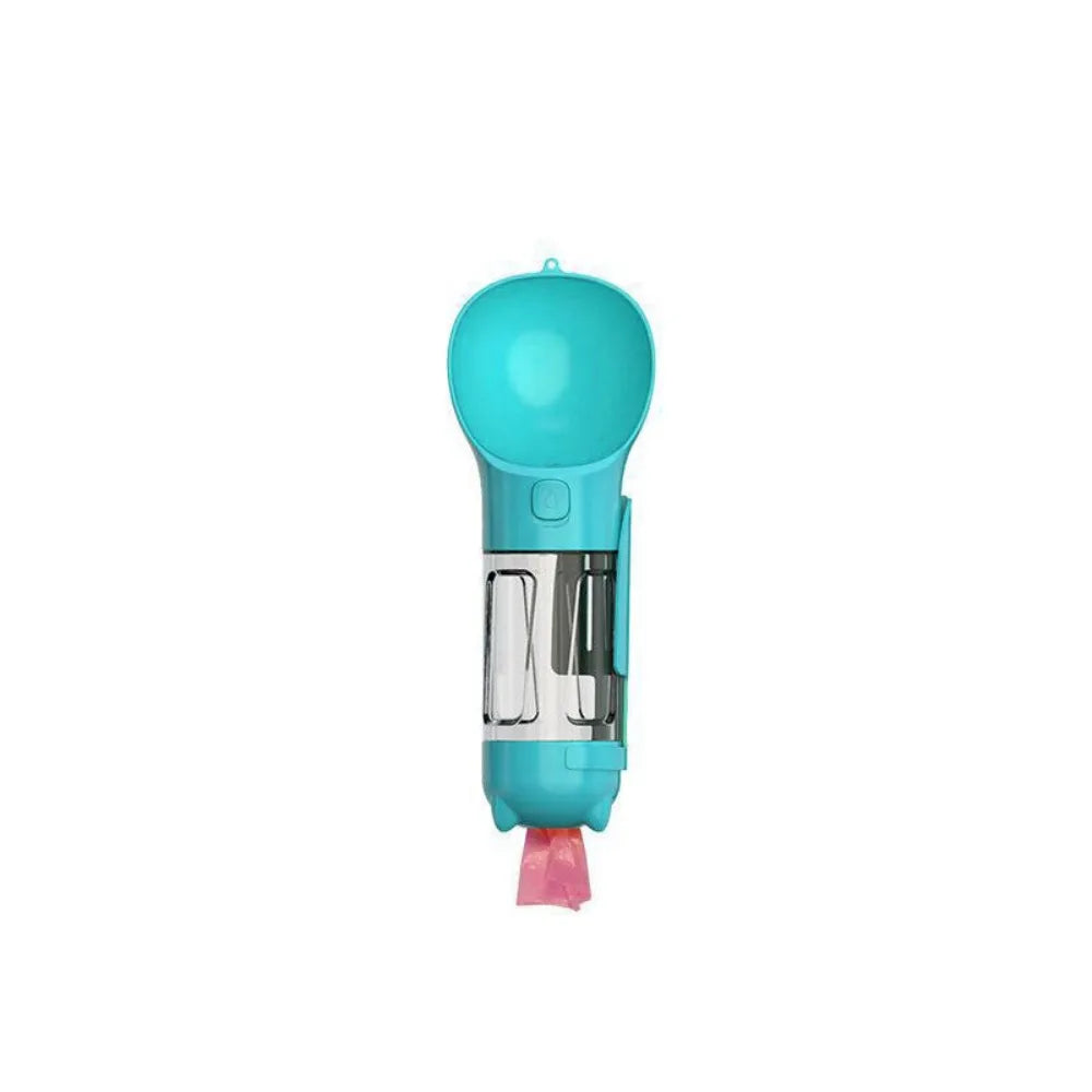 300/500ml Pet Water Food Dispenser 3 in 1 with Trash Bag Box and Shovel Pet Dog Water Bottle Leak Proof Dog Food Feeder Cat