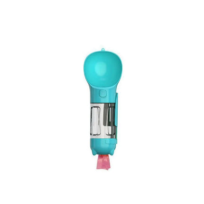 300/500ml Pet Water Food Dispenser 3 in 1 with Trash Bag Box and Shovel Pet Dog Water Bottle Leak Proof Dog Food Feeder Cat