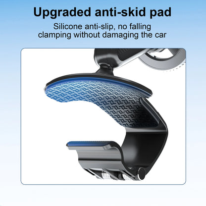 Magnetic 360 Degree Rotation Dashboard Car Phone Holder [Strong Compression Clamp] Clip on Dashboard for 4 to 7 inch Smartphones