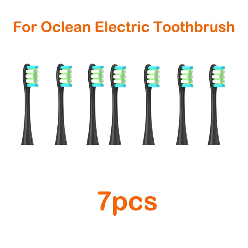Brush Heads For Oclean Flow/X/ X PRO/ Z1/ F1/ One/ Air 2 /SE Soft Sonic Toothbrush Vacuum DuPont Bristle 7pcs Replacement Heads