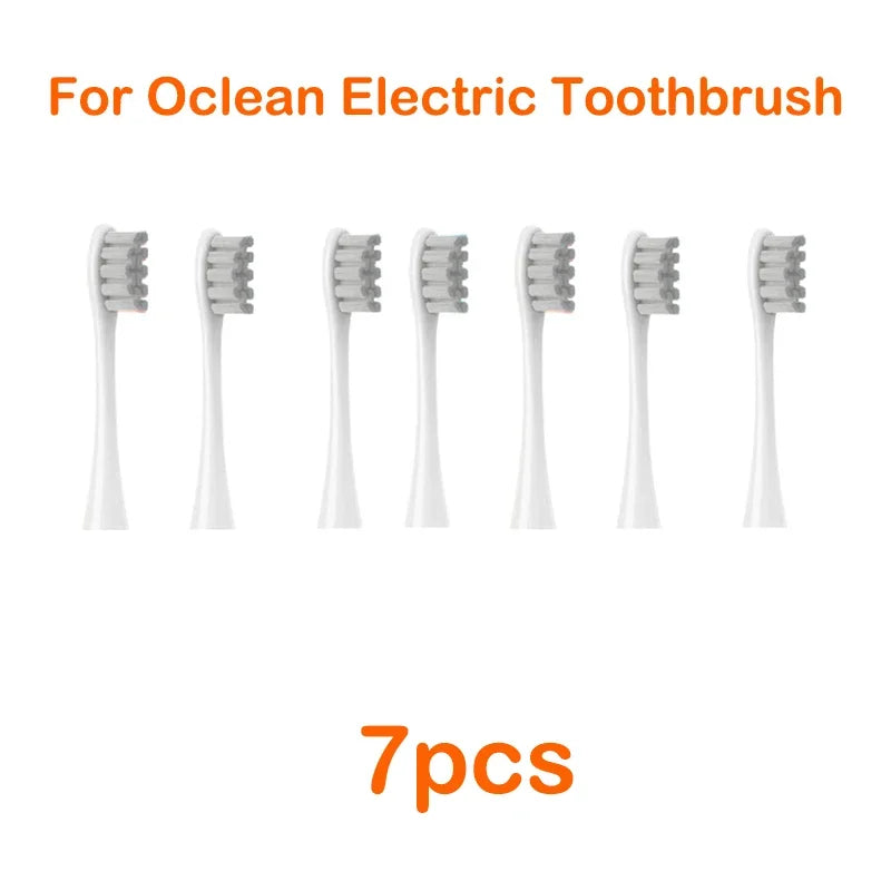 Brush Heads For Oclean Flow/X/ X PRO/ Z1/ F1/ One/ Air 2 /SE Soft Sonic Toothbrush Vacuum DuPont Bristle 7pcs Replacement Heads