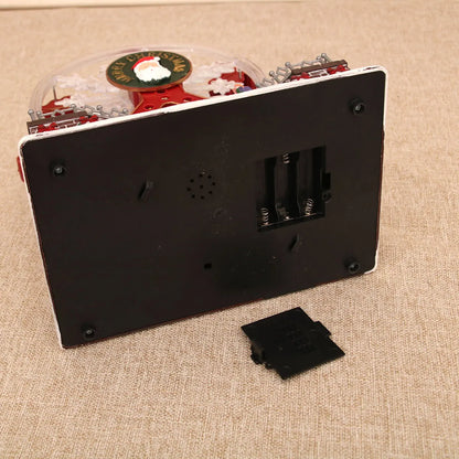 Xmas Santa Claus Spinning Light Up Ferris Wheel Octavo 2025 New Year Christmas Gift Christmas Home Party Decoration Ornament