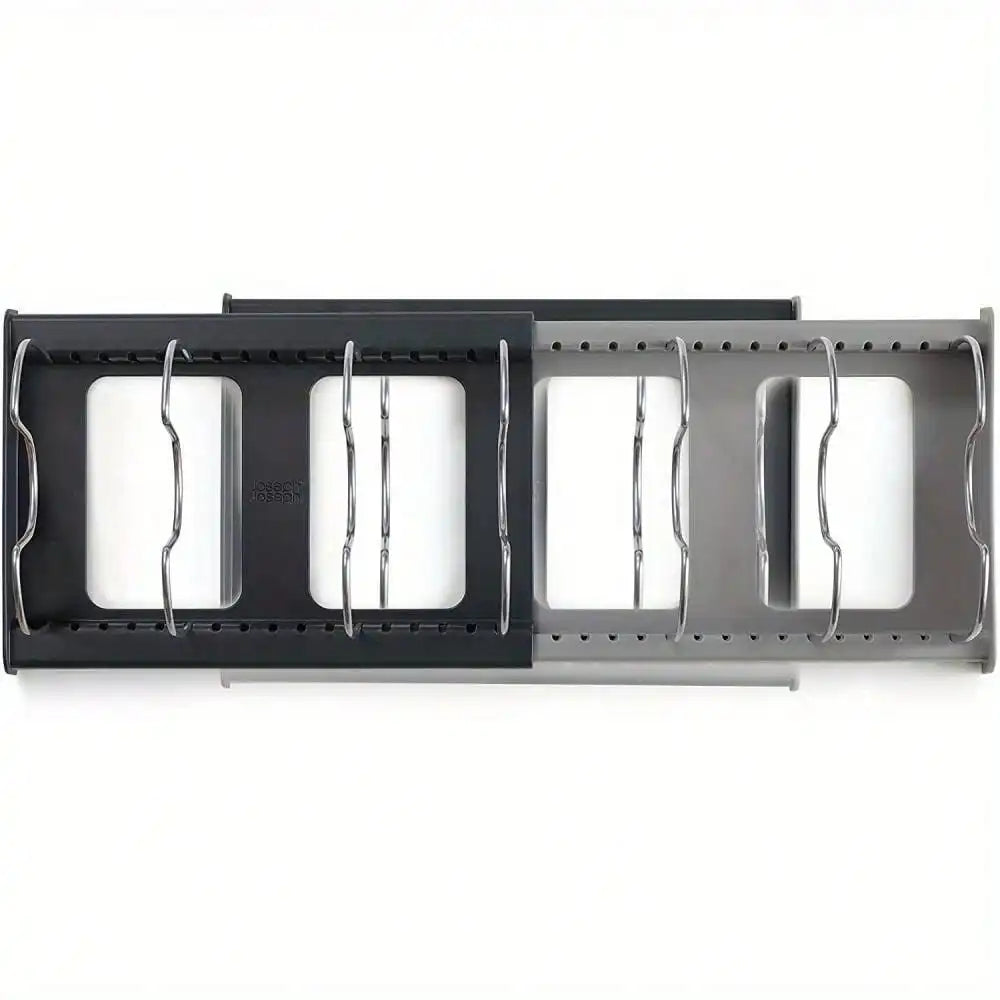 Expandable Pan & Lid Organizer Rack – Adjustable Kitchen Cabinet Holder