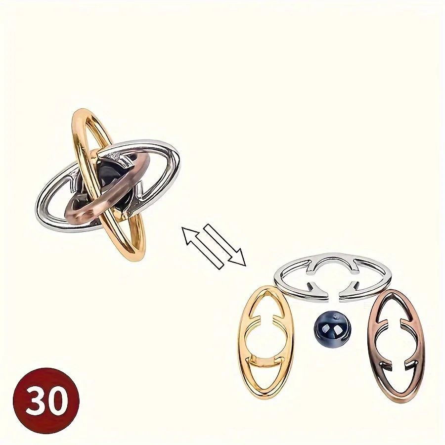 A classic intellectual metal puzzle toy, a difficult educational game toy for Christmas, Thanksgiving and birthday gifts