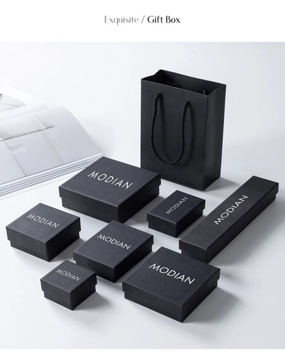 Modian Authentic 925 Sterling Silver Green Tourmaline Necklace Pendant for Women Fashion Bijoux Wedding Statement Jewelry Gifts