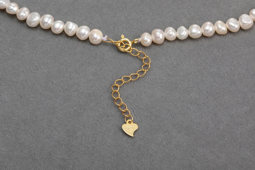 Hengsheng 4-5mm Baroque Freshwater Pearl Necklaces 38cm 45cm 50cm 925sterling Silver Necklaces Jewelry Gift 2025 New Arrivals