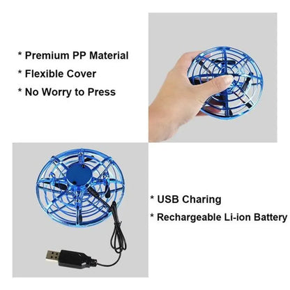 Mini Induction RC Quadcopter Magic Hand UFO Ball Sensing Aircraft Electric Toy for Kids