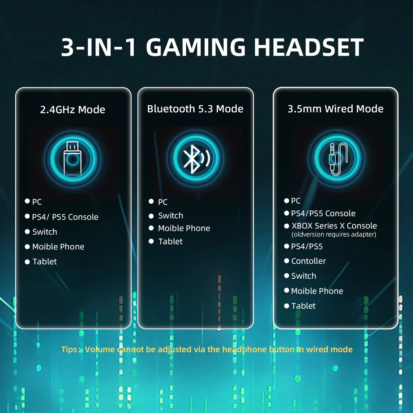 Attack Shark L80Pro Gaming Headphones 2.4G Bluetooth Connection Mode,Dual-microphone Design,Ultra-light Body,Soft Ear Cups