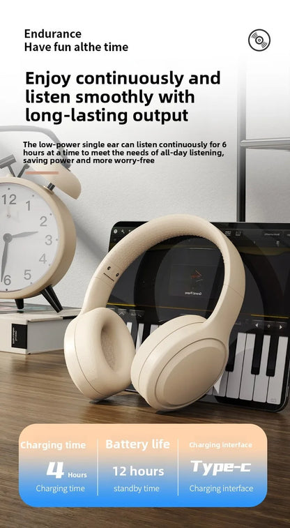 Bluetooth 5.3 Headphones 3.5mm Wired Headsets Over Ear Gaming Earphones Foldable Wireless Earphones with Mic TF/AUX Music Play