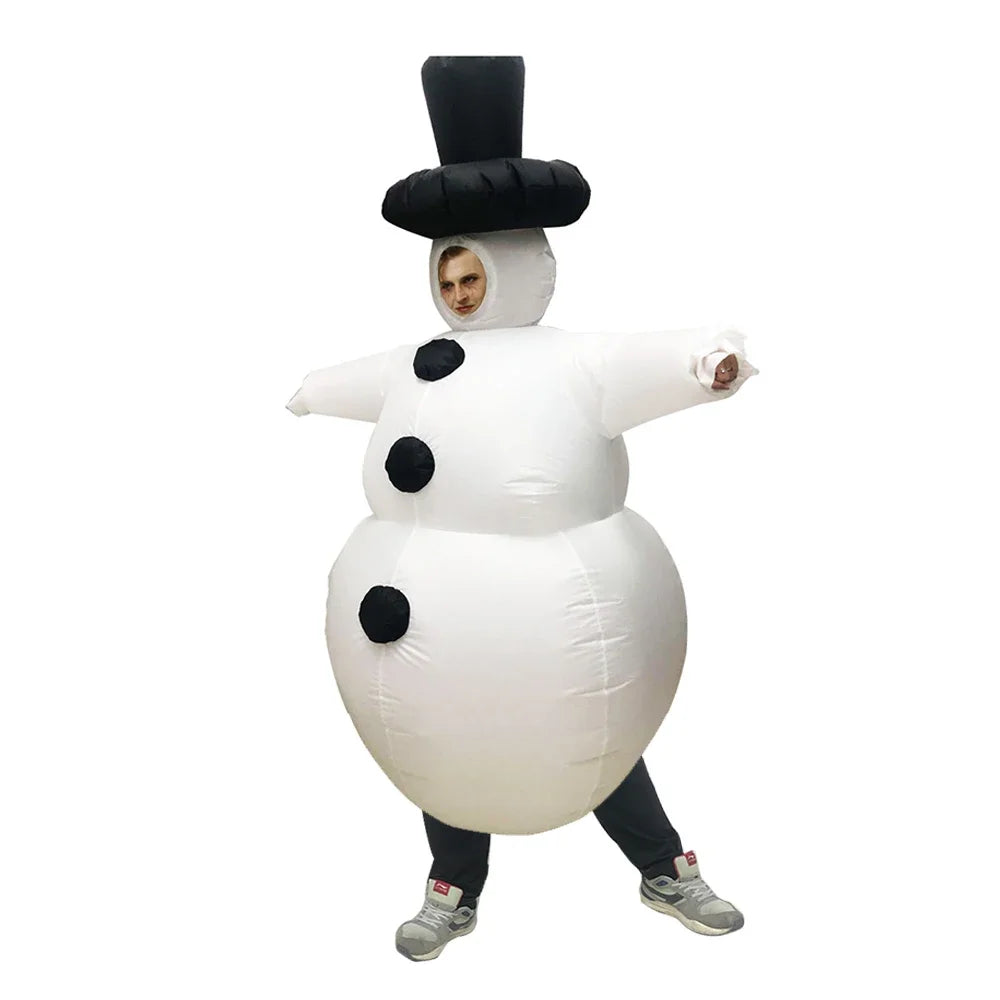Christmas Inflatable Costume Santa Claus Snowman Gingerbread Tree Adult  Party Masquerade Role Play Holiday Gift