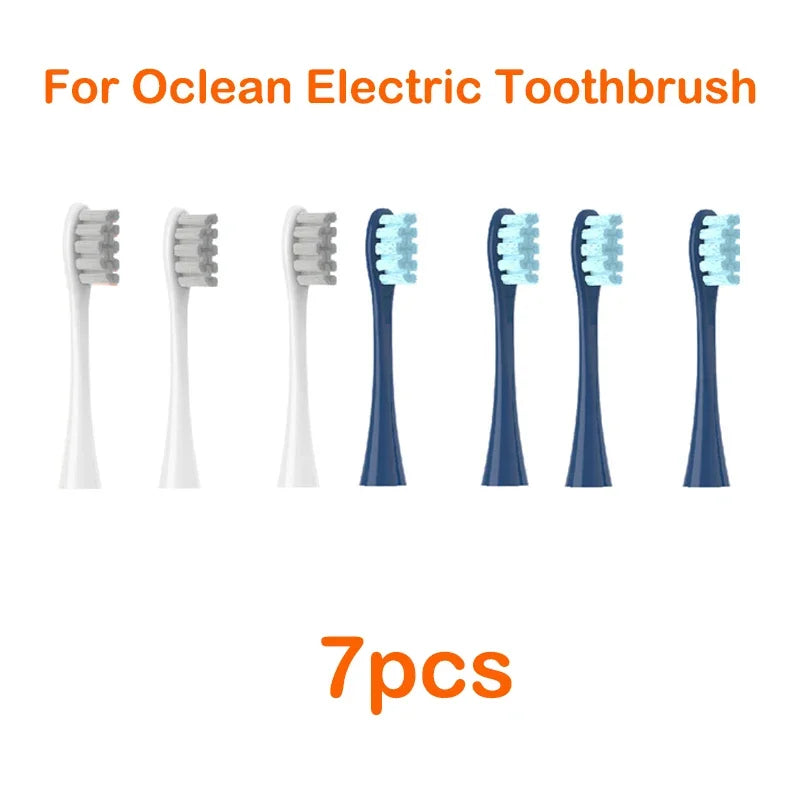 Brush Heads For Oclean Flow/X/ X PRO/ Z1/ F1/ One/ Air 2 /SE Soft Sonic Toothbrush Vacuum DuPont Bristle 7pcs Replacement Heads