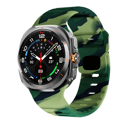 For Samsung Galaxy Watch 7 Ultra Strap 47mm Accessories correa Sport Silicone Bracelet For Galaxy Watch 8 ultra 2025 band 47 mm