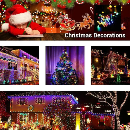 LED Solar Powered String Lights Copper Wire 8 Modes Solar Fairy Lights Outdoor Waterproof for Garden, Patio, Party, Christmas
