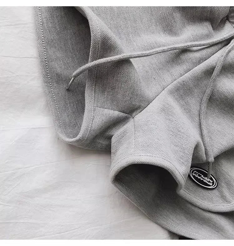 Women Casual Loose Drawstring Sports Shorts Elastic High Waist Fitness Running A-line Shorts Basic Yoga Wide Leg Trousers Summer