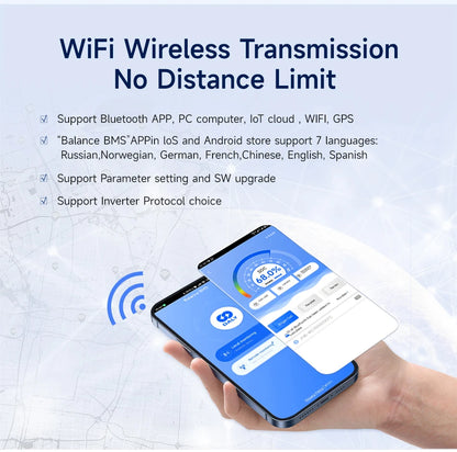 Daly BMS Smart Lifepo4 8S BMS Wifi Active Balancer 1A Current BMS 4S 12V 16S 48V Bluetooth 40A 60A 80A 100A 150A 200A Li-ion CAN