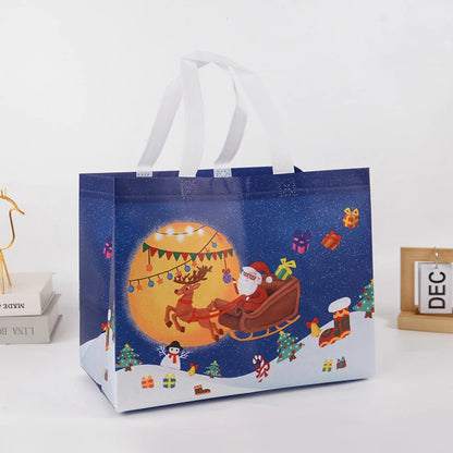 Christmas Gift Bag Santa Claus Snowman Candy Gift Packaging Bag 2024 Merry Christmas Party Home Decor Navidad Noel 2025 New Year