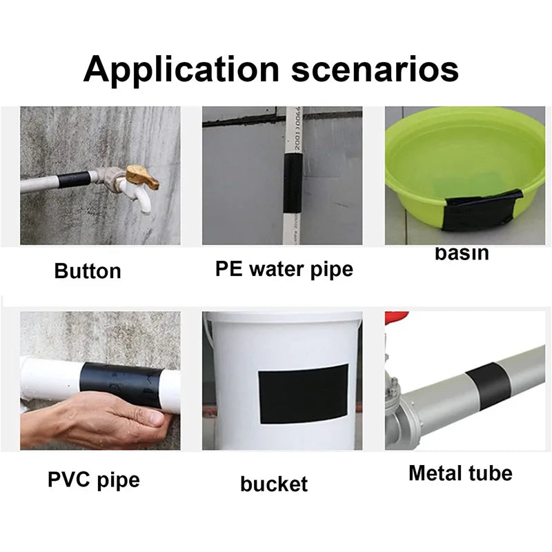 Swimming Pool Tape Adhesive Waterproof Sealing Tape Leak Stopper For Pipes Patch Holes & Crack Butyl Sticker Strong Glue Barrier