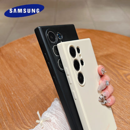 Samsung S25 Ultra Case Liquid Silicone Soft-Touch Shell For Galaxy S24 S23 S22 S21 FE Ultra Plus Slim TPU Protective Cover ﻿