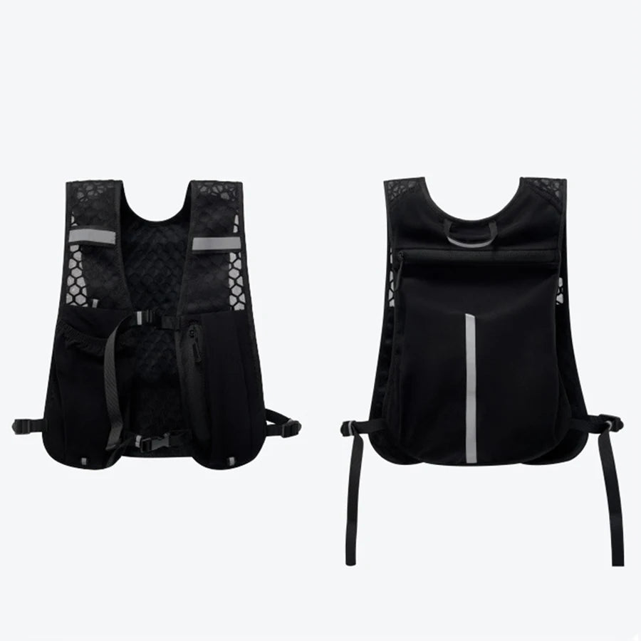 For Biking Running Storage Vest Lightweight Running Vest Reflective Hydration Water Chest Pack With Phone Storage Pocket