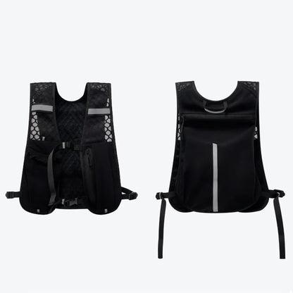 For Biking Running Storage Vest Lightweight Running Vest Reflective Hydration Water Chest Pack With Phone Storage Pocket