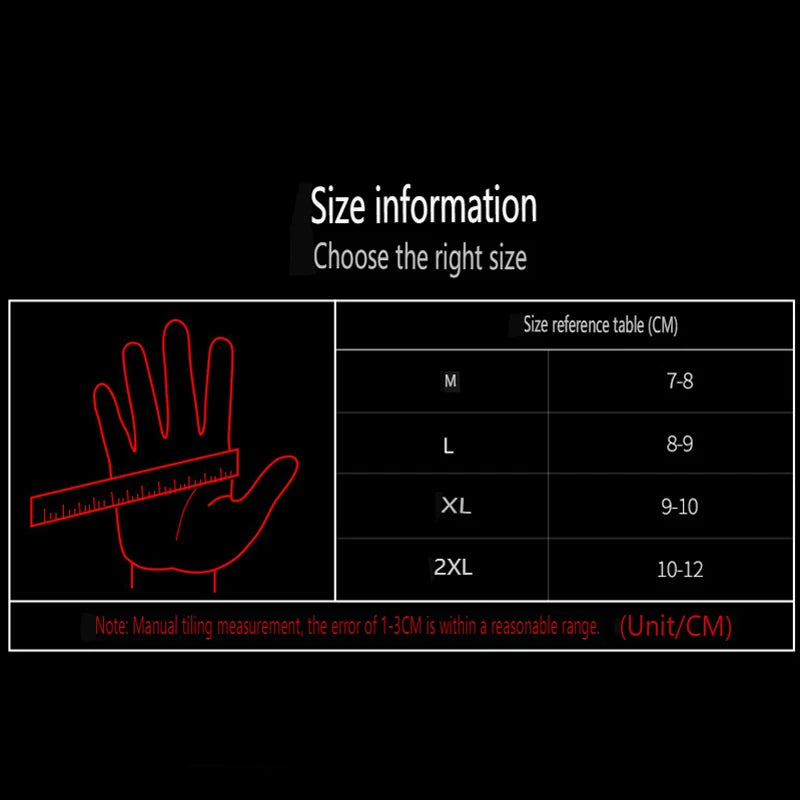 Motorcycle Gloves Men Women Moto Leather Carbon Cycling Winter Gloves Motorbike Motorcross ATV Motor Gloves