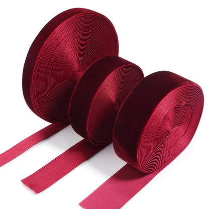 5-10yards 6/10/15/25/32mm Velvet Ribbon Wedding Party Decoration Handmade Ribbon Gift Wrapping Hair Bowknot DIY Christmas Ribbon