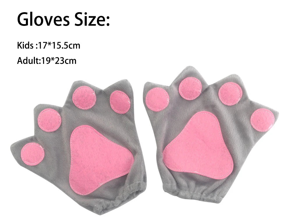 Animals Donkey Headband Bowtie Tail Gloves Tutu Skirt Anime Props Birthday Halloween Cosplay Costume for Kids Adult Dress