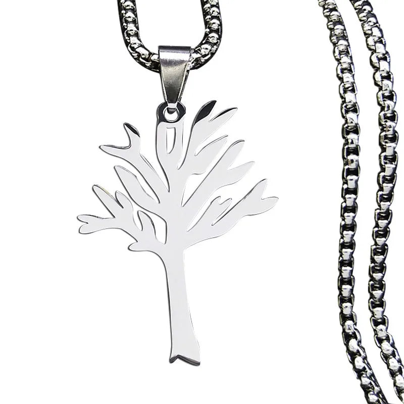 New Personalized Stainless Steel Tree Of Life Pendant Necklace Jewelry Accessories For Men And Women Jewelry Gifts Wholesale