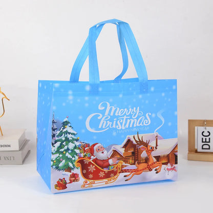 Christmas Gift Bag Santa Claus Snowman Candy Gift Packaging Bag 2024 Merry Christmas Party Home Decor Navidad Noel 2025 New Year
