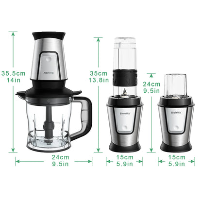 BioloMix 700W 3-in-1 Juicer & Blender