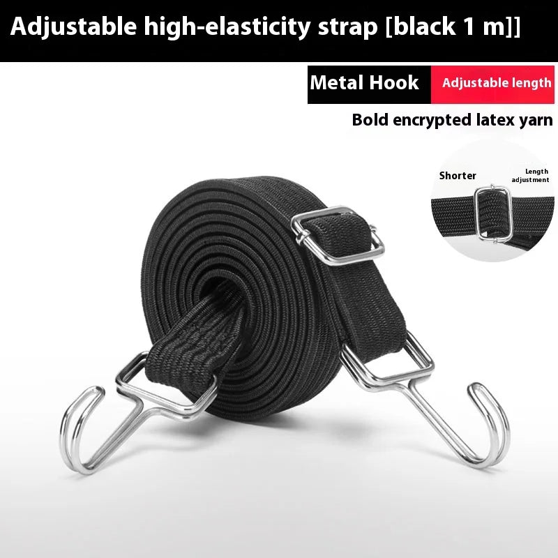 NewElastic Binding Tape Binding Tape Hook Elastic Rope Rubber Band Motorcycle Rear Shelf Bicycle Car Transportation Luggage Rope