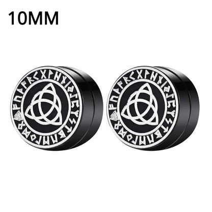 1Pairs Crystal Strong Magnetic Ear Stud Clip Earrings for Men and Women Punk Round Zircon Magnet Earrings Non Piercing Jewelry