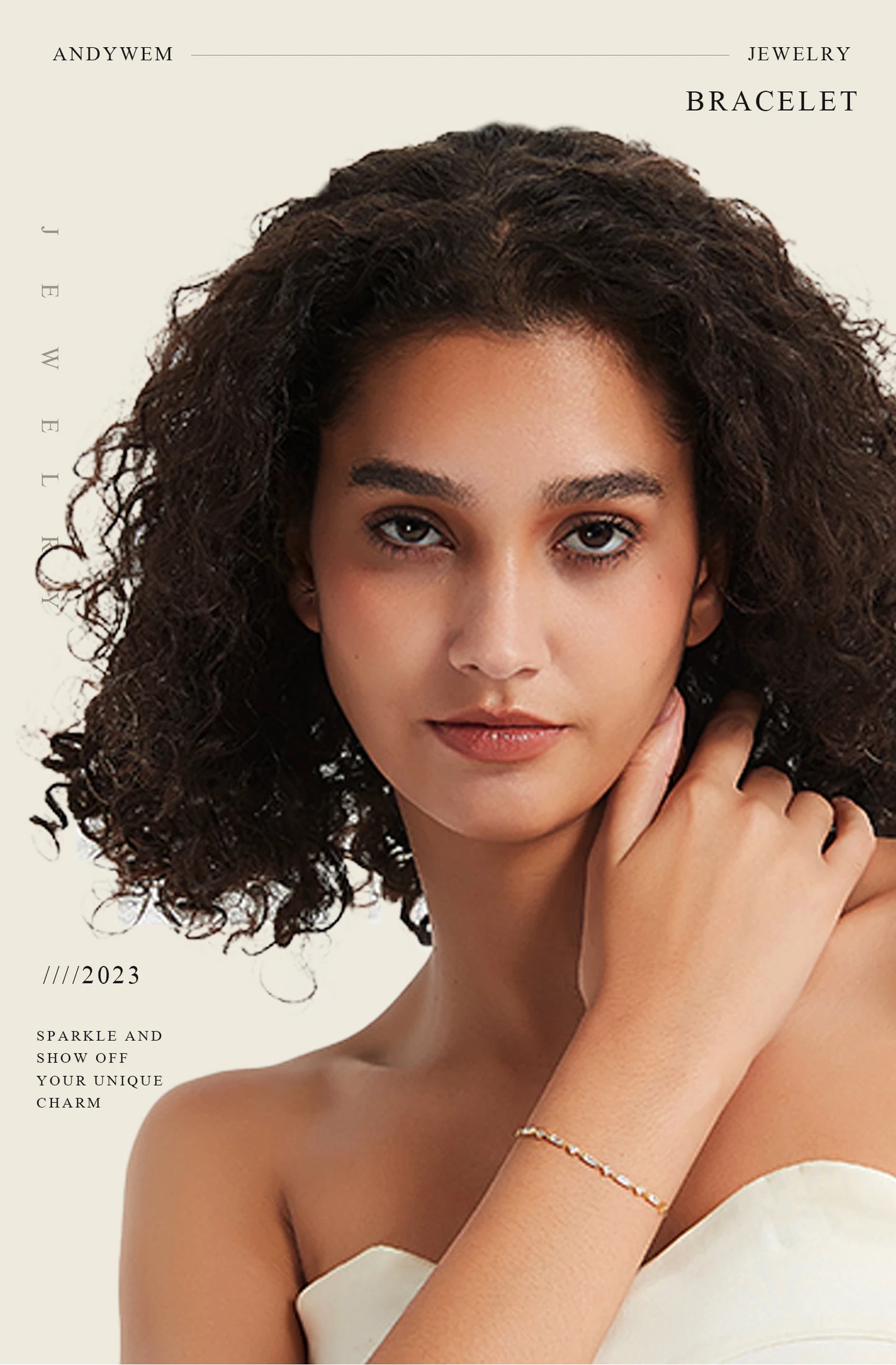 ANDYWEN 925 Sterling Silver Initial 26 Letters Alphabet Monogram Gold Name Bracelet Crystal CZ Zircon 2021 Fashionable Jewelry